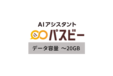 パスビー 20GBオプション月額の画像