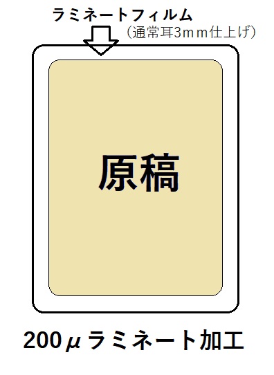パウチ（ラミネート加工）２００μ　Ｂ５の画像
