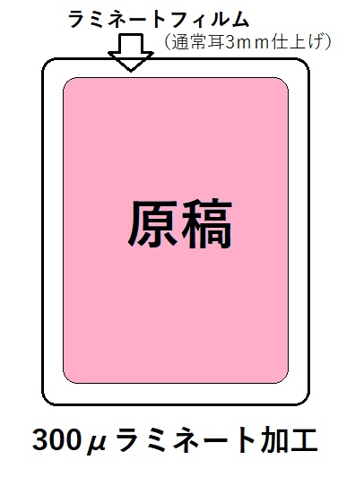 パウチ（ラミネート加工）３００μ　Ｂ５の画像