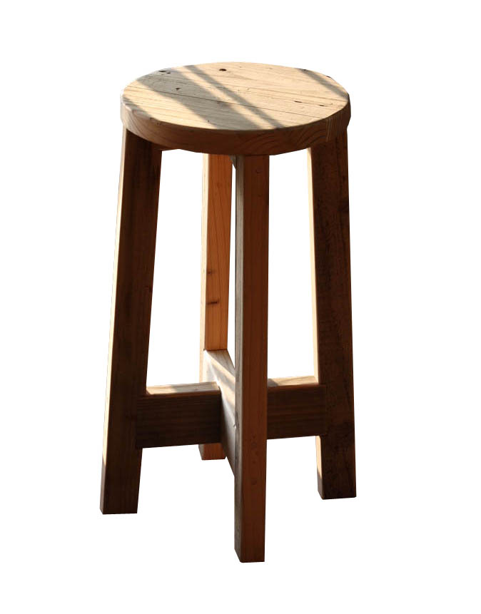 [WG-009] OLD ASHIBA 丸椅子 （イス）高さ600ｍｍの画像