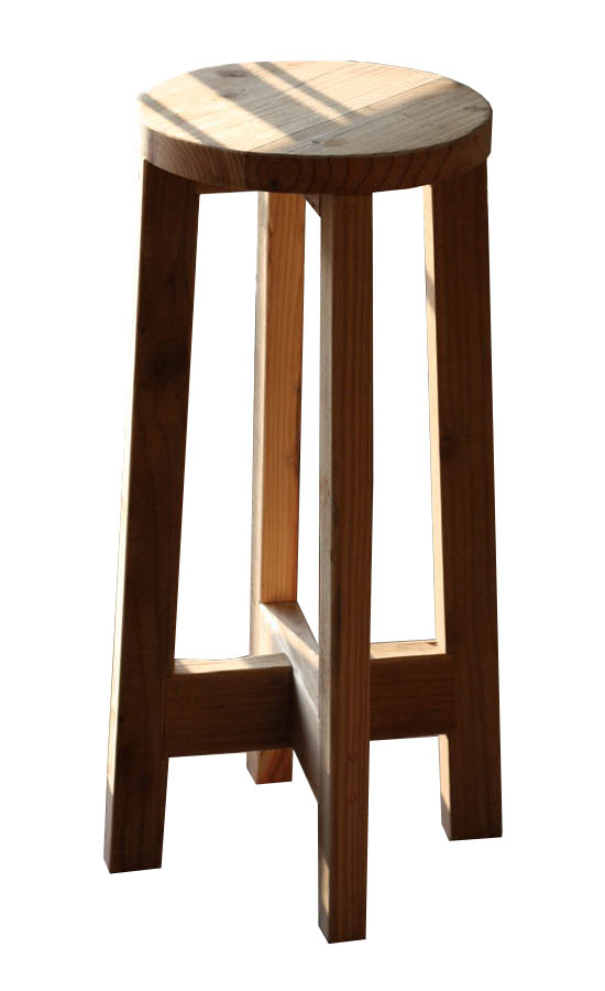 [WG-010] OLD ASHIBA 丸椅子 （イス）高さ700mmの画像