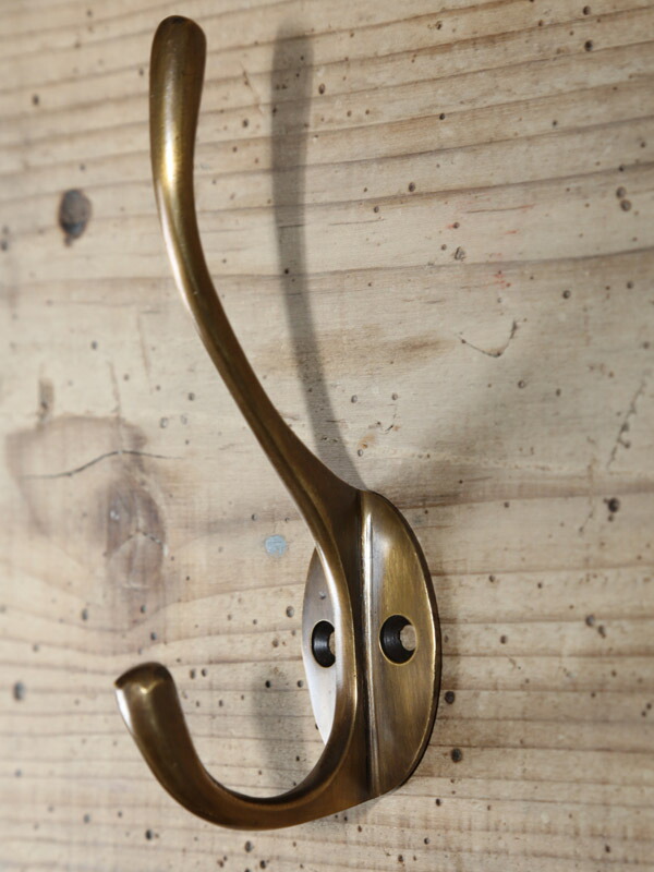 真鍮（しんちゅう）製コートフックU021B画像