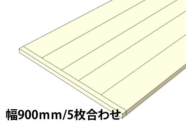 OLD ASHIBA 天板 （幅はぎ材/５枚あわせ）※縁あり（標準タイプ） 厚35ｍｍ×幅900ｍｍ×長さ1510〜1600ｍｍ 〈受注生産〉画像