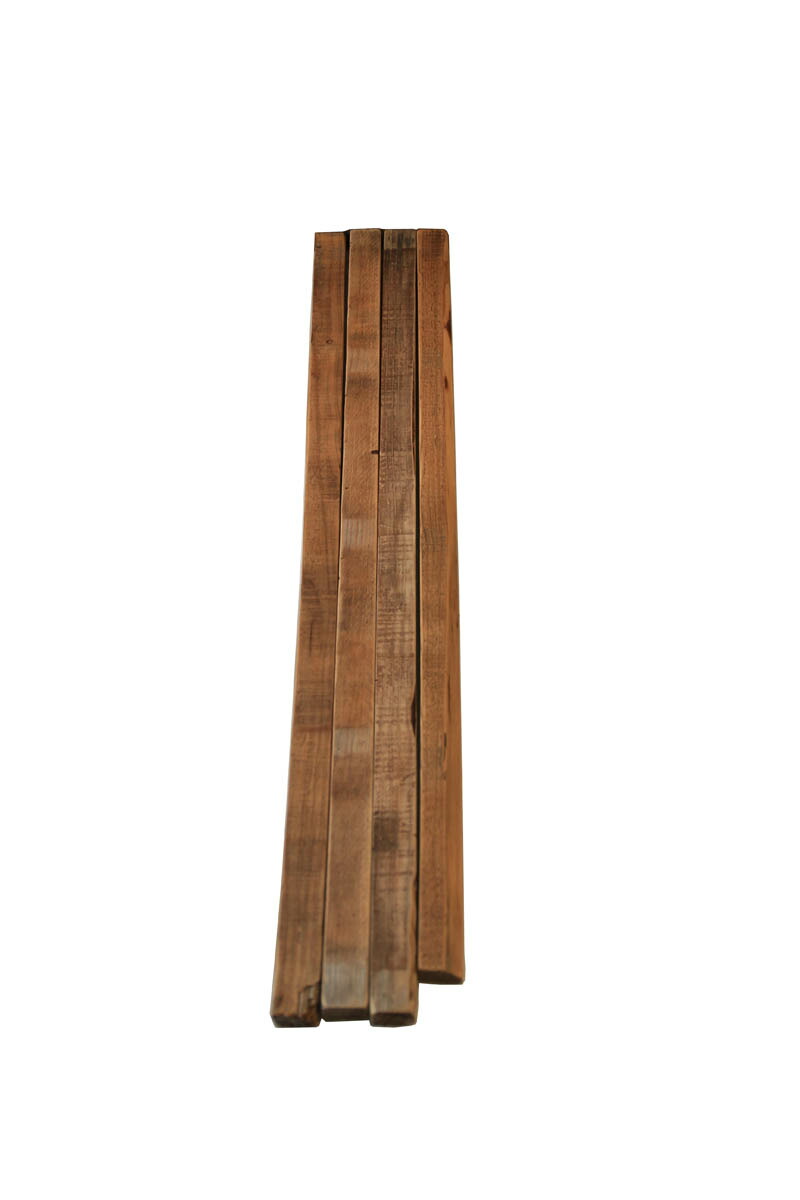 味のある桟木（さんぎ） 厚み24〜27ｍｍ×幅35ｍｍ前後×長さ900〜1000ｍｍ程度 4本セット　（杉・古材） 無塗装画像