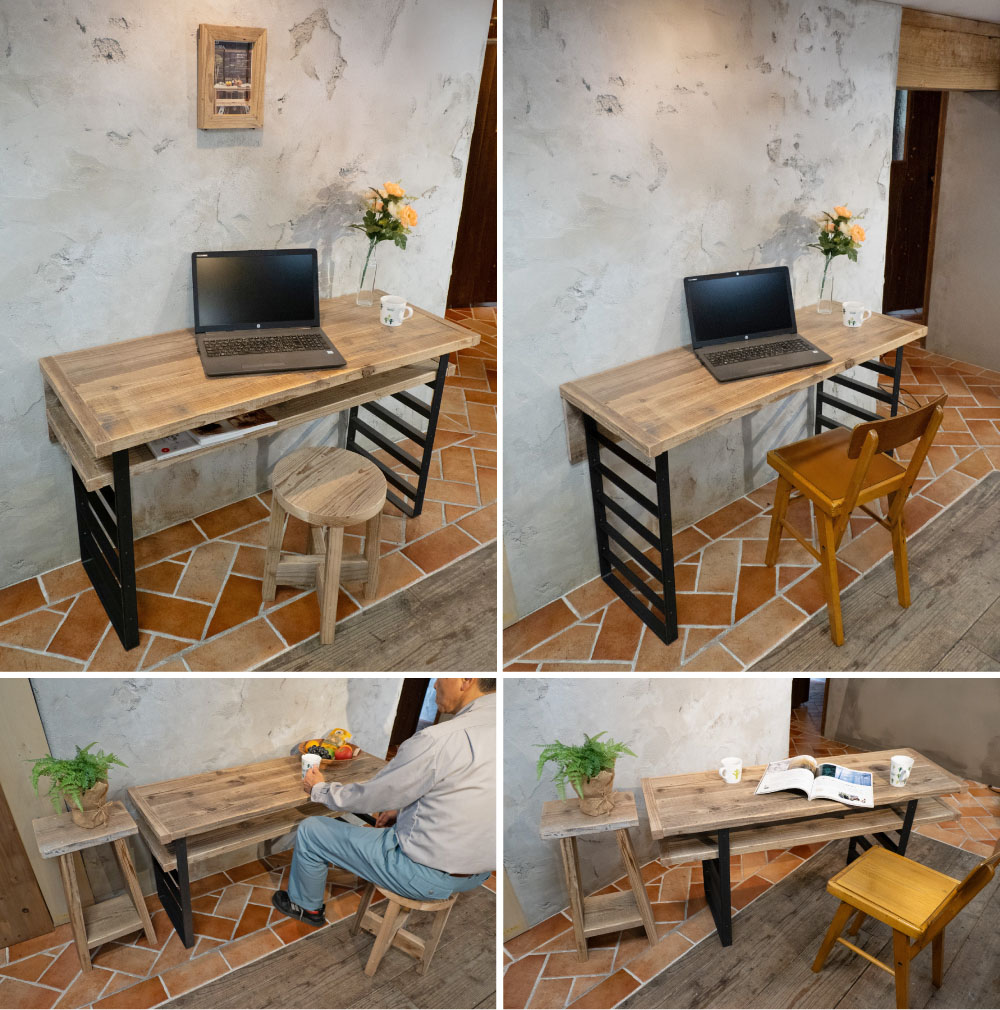 アイアンレッグス Ｕ-ハイタイプ 815型 【1個単品】 （黒皮鉄ワックス仕上げ）の画像