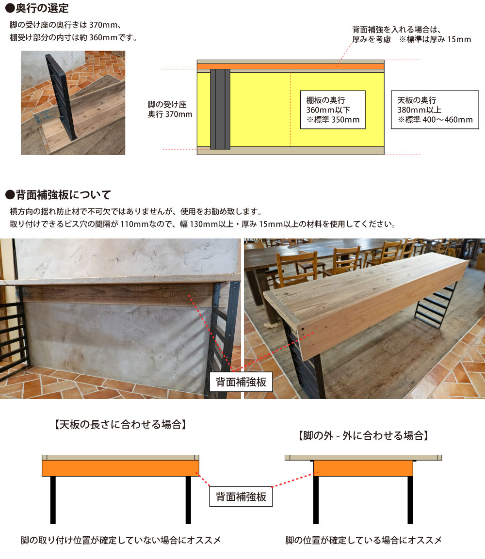 アイアンレッグス Ｕ-ハイタイプ 815型 【1個単品】 （黒皮鉄ワックス仕上げ）の画像