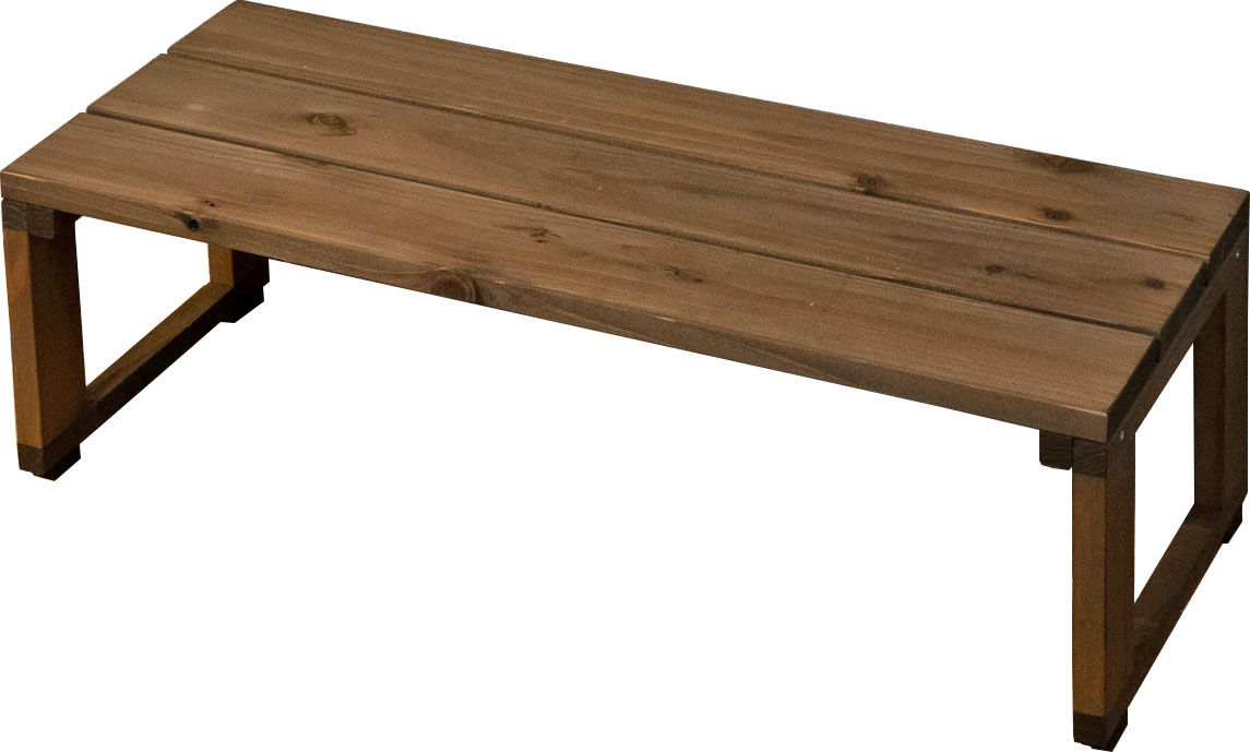 花台ライト１段 【ロータイプ-3P】 幅75センチ 高さ23センチ 幅750×奥行310×高さ221+10ｍｍ ●ゴム脚付きの画像