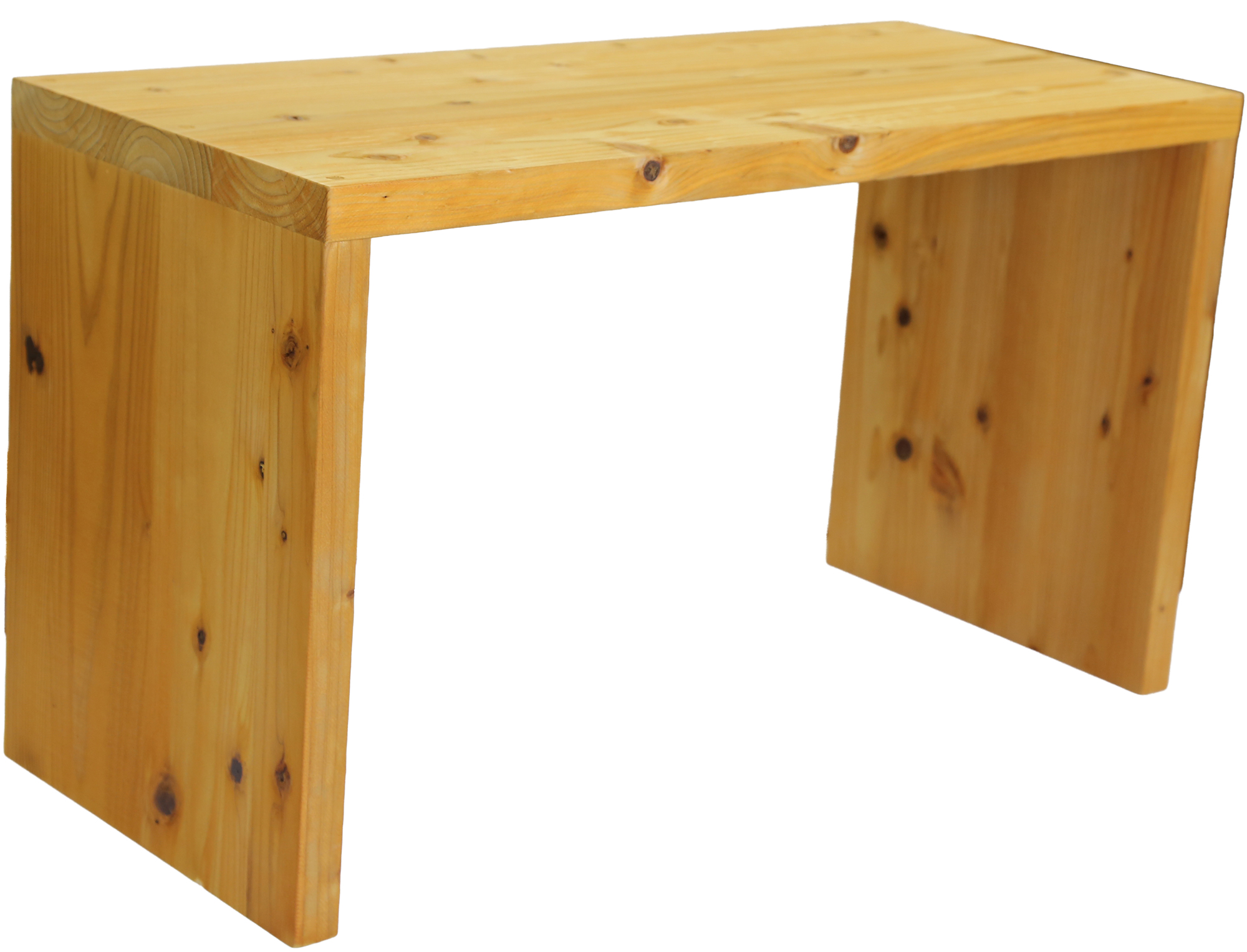 【アウトレット0103】国産杉 コの字 シェルフ（板厚28ｍｍ）　幅700ｍｍ×高さ400ｍｍ×奥行300ｍｍ　ハニー色の画像