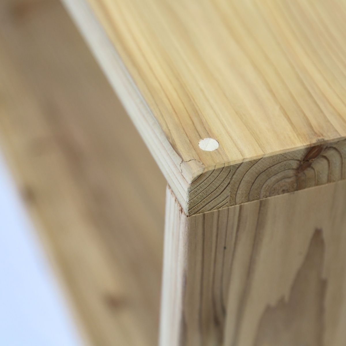 【アウトレット0902】国産杉 ロの字/四角 ラック（板厚24ｍｍ）　幅750ｍｍ×高さ260ｍｍ×奥行200ｍ　無塗装★配送事故キズありの画像