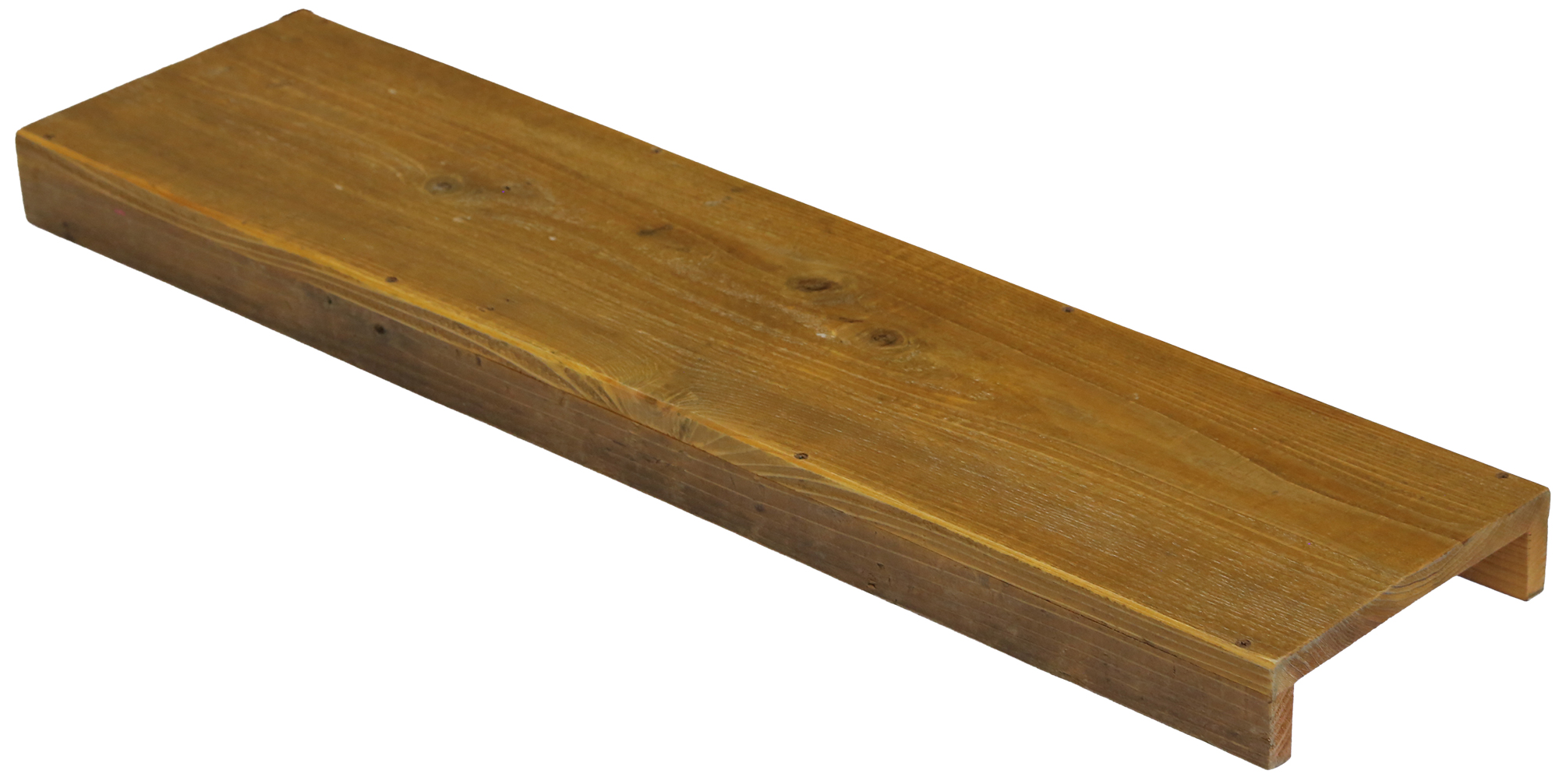 【アウトレット0905】つっぱり棒用 古材棚板　幅770ｍｍ×奥行200ｍｍ×高さ50ｍｍ　薄茶　※うぐいす茶に近い薄茶の画像