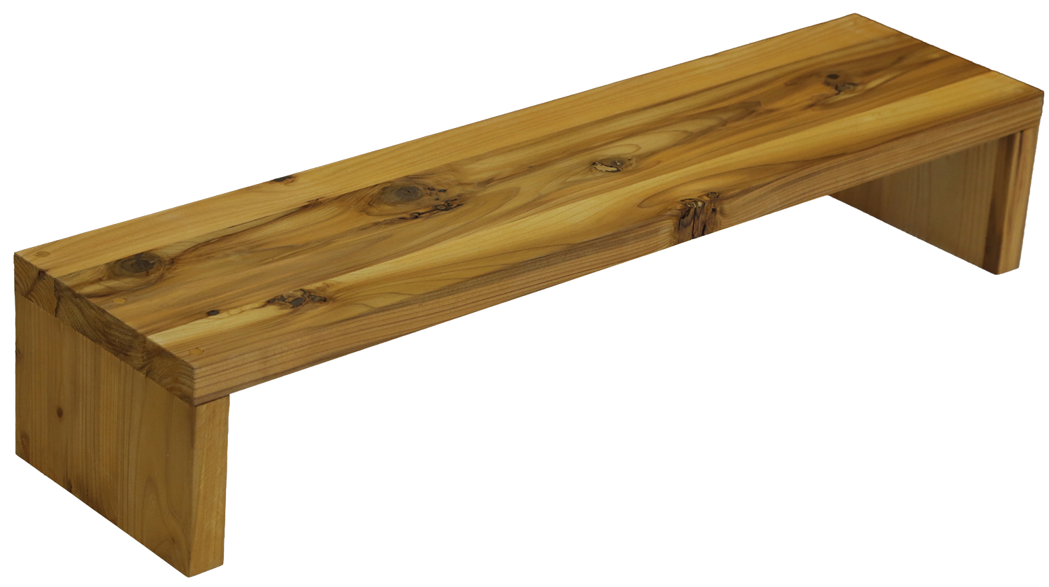 【アウトレットN17】国産杉コの字シェルフ（板厚28mm）幅800mm×高さ150mm×奥行200mm ハニー色の画像