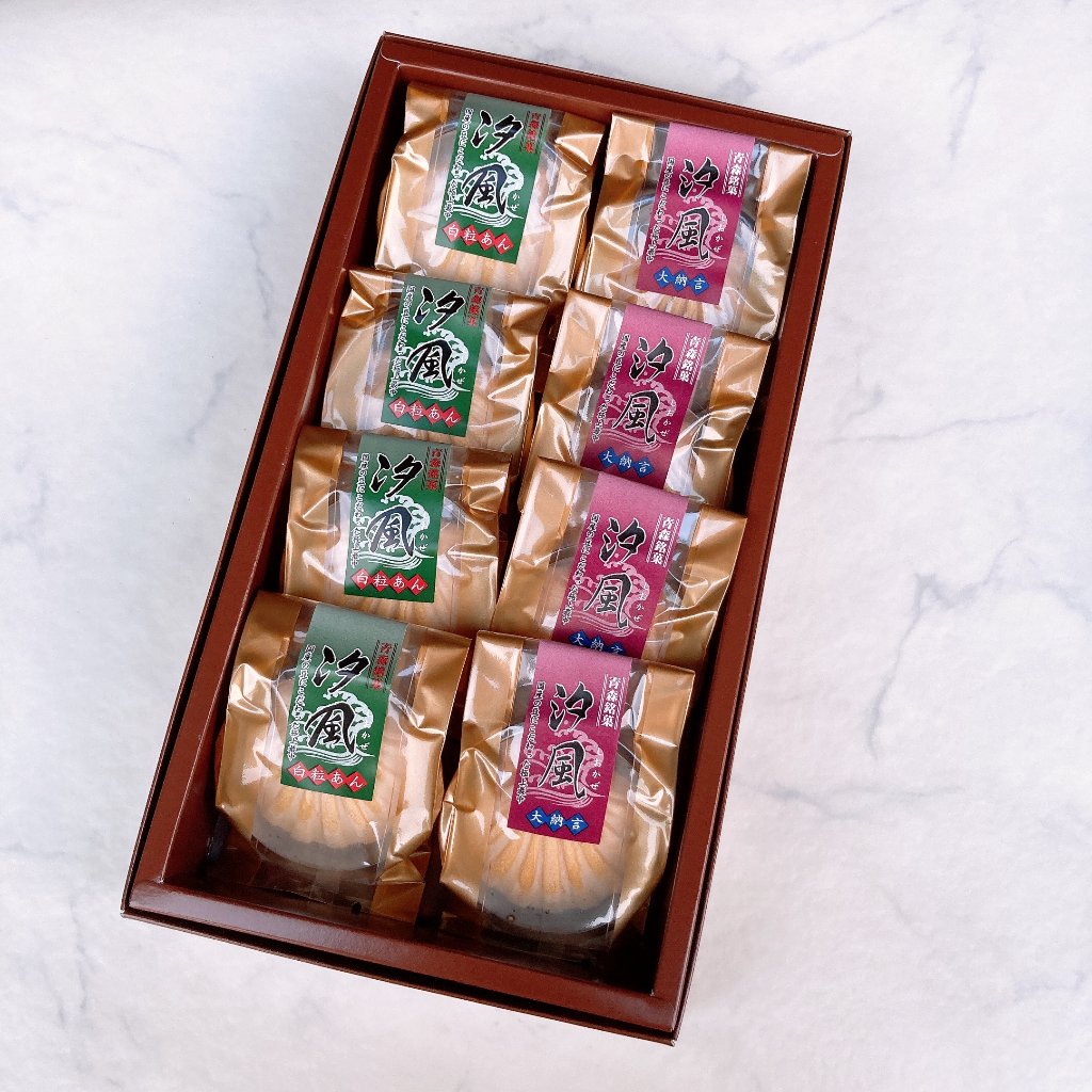 青森銘菓　こだわり最中　汐風(しおかぜ)8コ入の画像