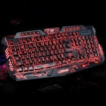 冷却ゲーミングキーボード LED バックライト USB 有線マルチメディア Pc ゲーム亀裂キーボー CYCB061の画像