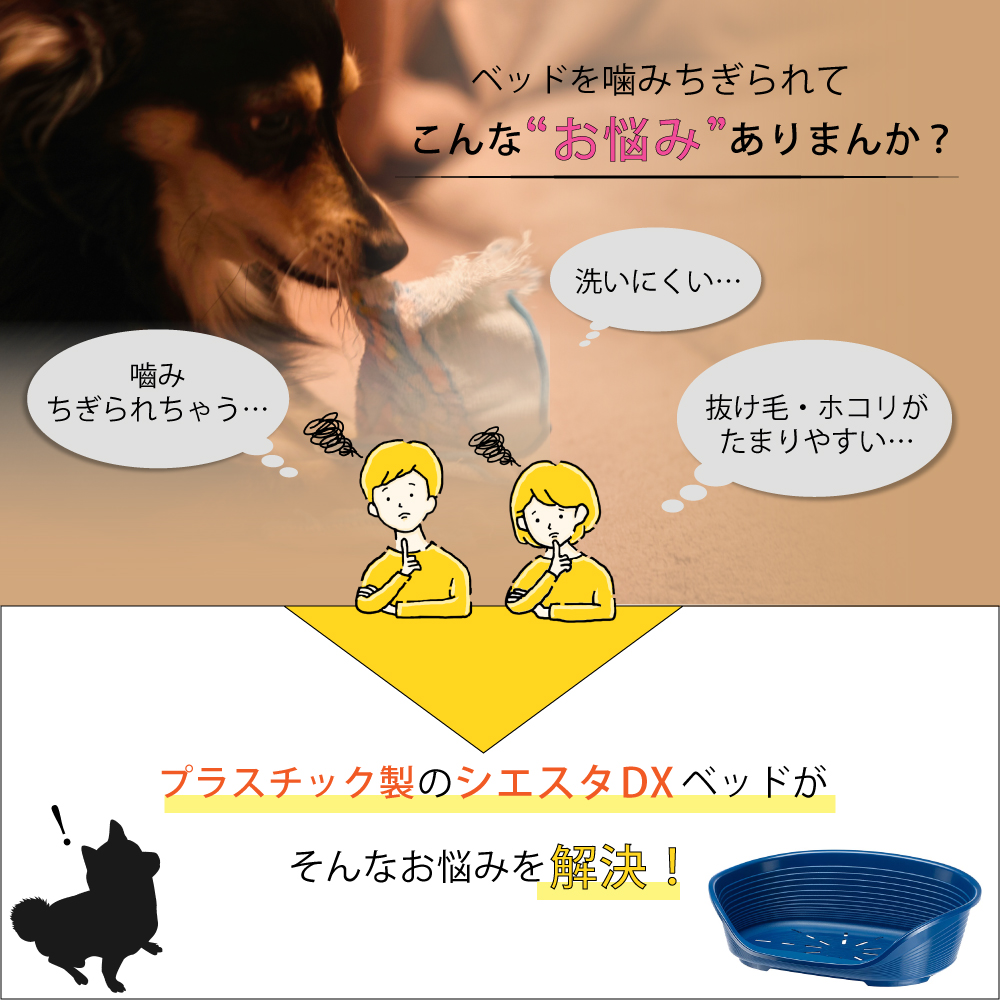 プラスチックベッド シエスタ SIESTA DX 8 犬 　洗えるの画像