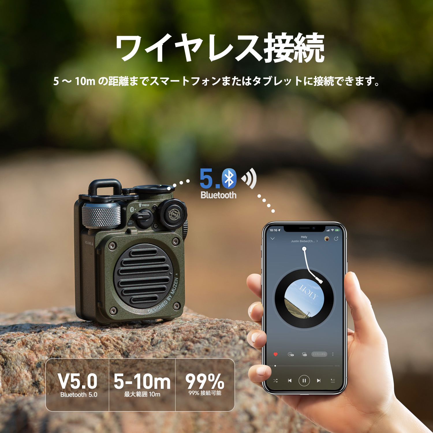 【大特価セール】Wild Mini Bluetooth スピーカーの画像