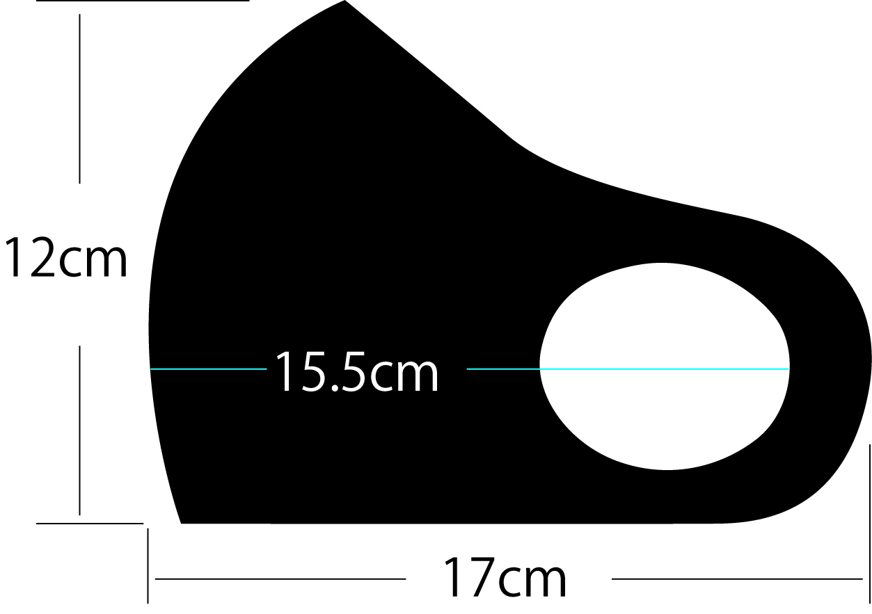 ボウリングデザインマスク(こちらの商品は３枚セットです)画像