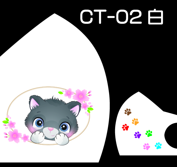 Pretty Cat Designファッションマスク　３枚セットの画像