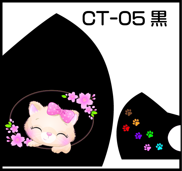 Pretty Cat Designファッションマスク　３枚セット画像