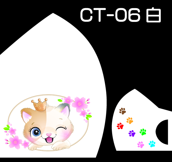 Pretty Cat Designファッションマスク　３枚セットの画像