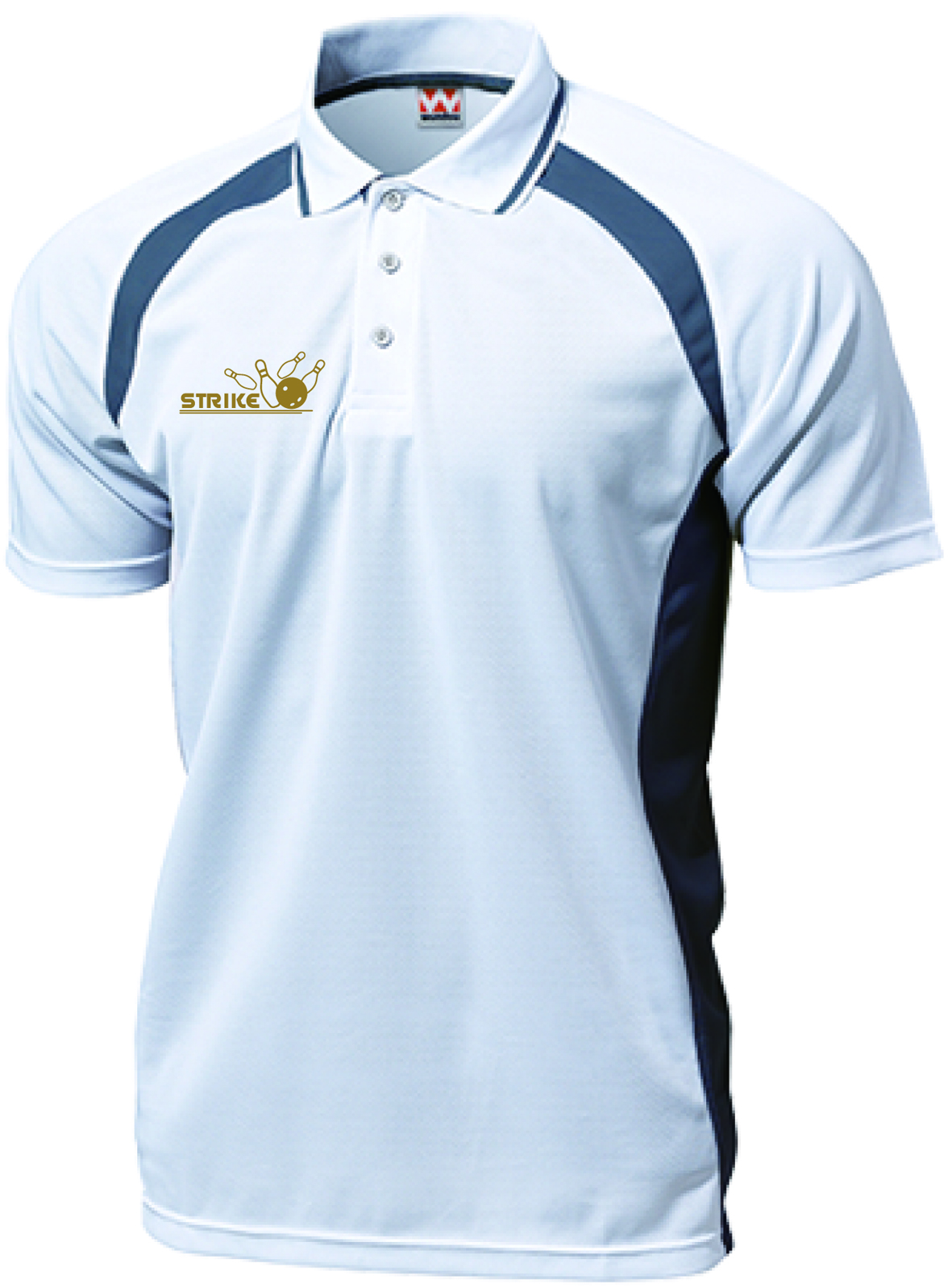 アスリートゲームシャツT-171(名入れ２行無料)、ボウリングワンポイントデザイン入り、スポーツの為のポロシャツ、全９色-4デザイン、送料無料画像