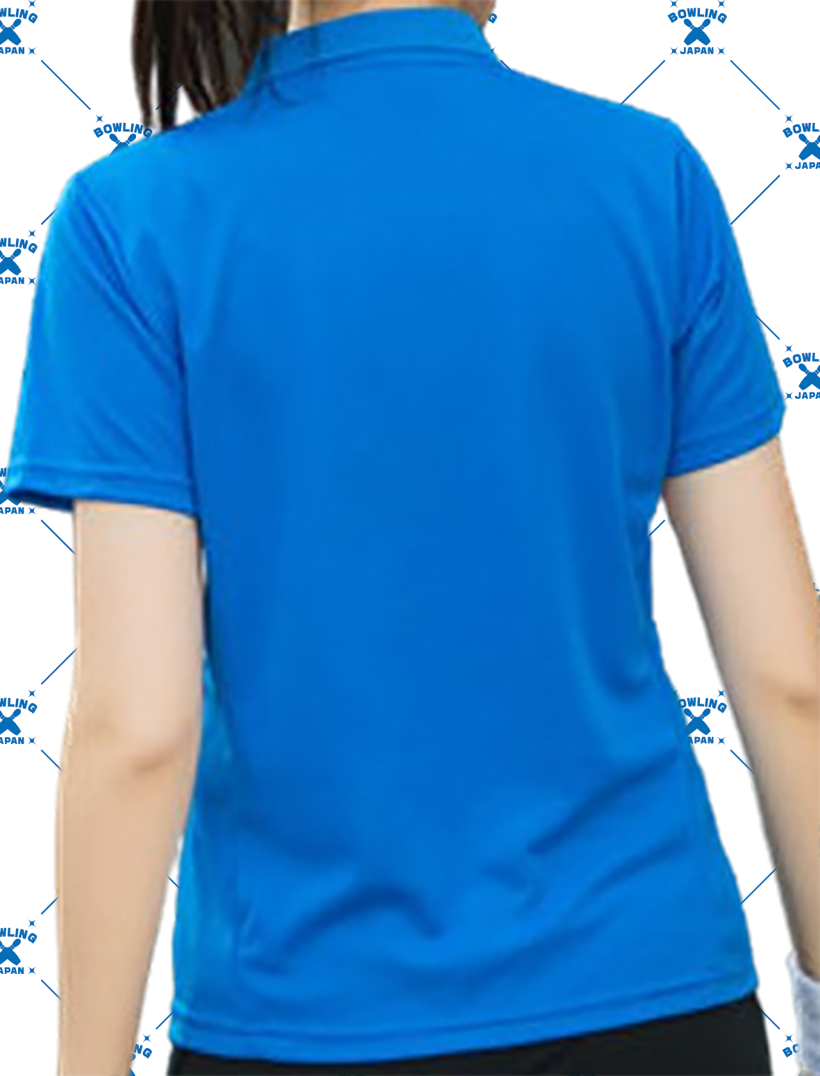 BOWLING-JAPANデザインポロシャツ5655-271024、名入れ１行無料(ポリエステル100%)全２色-11サイズ、納期１〜２週間、送料無料画像