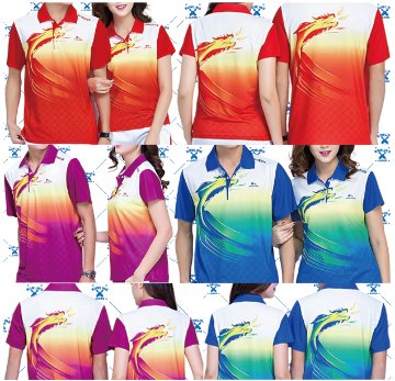 BOWLING-JAPANデザインポロシャツ5670-409293、名入れ２行無料(ポリエステル100%)全３色-11サイズ、納期１〜２週間、送料無料画像