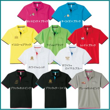 ボウリングレイヤードDryポロシャツ(ポリエステル100%)、339、送料無料、全10色-19デザイン、ボウリングウェア、ボウリングユニフォーム画像