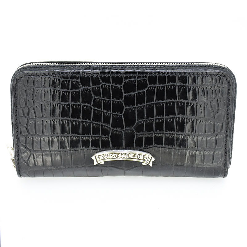 Round Fastener Wallet -CROCODILE-の画像