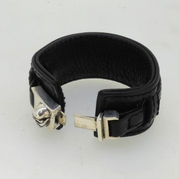 Quick Skull Leather Bracelet画像