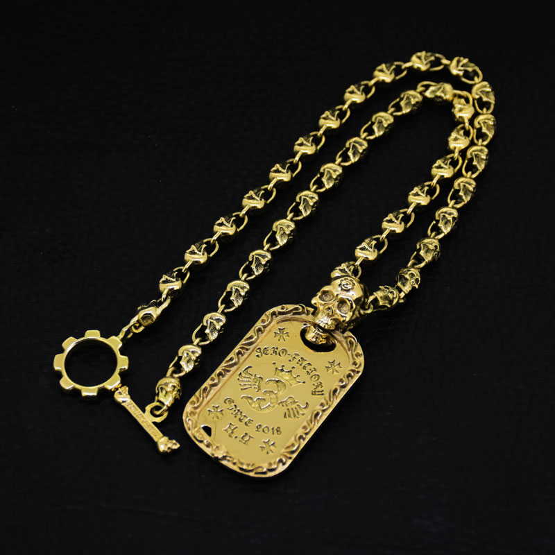K18 Skullneckless DOGTAGの画像