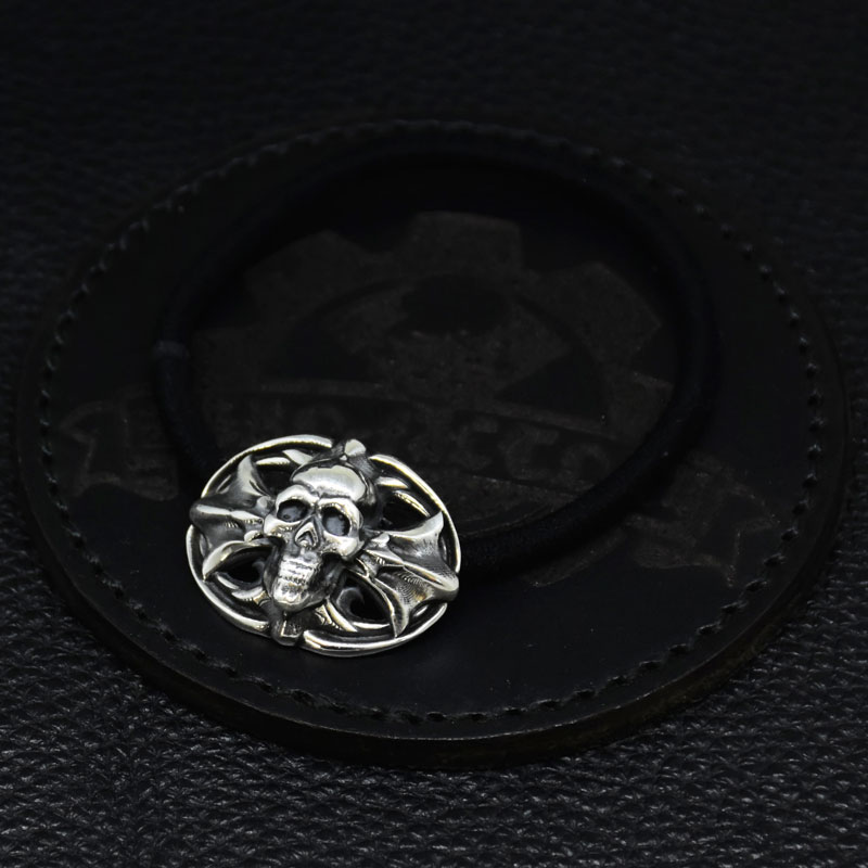Skull Cross BK Hair Bandの画像