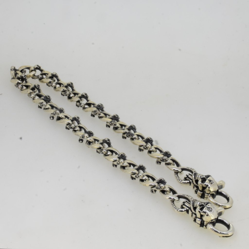 Classic Skull Chain Walletchain (細)の画像