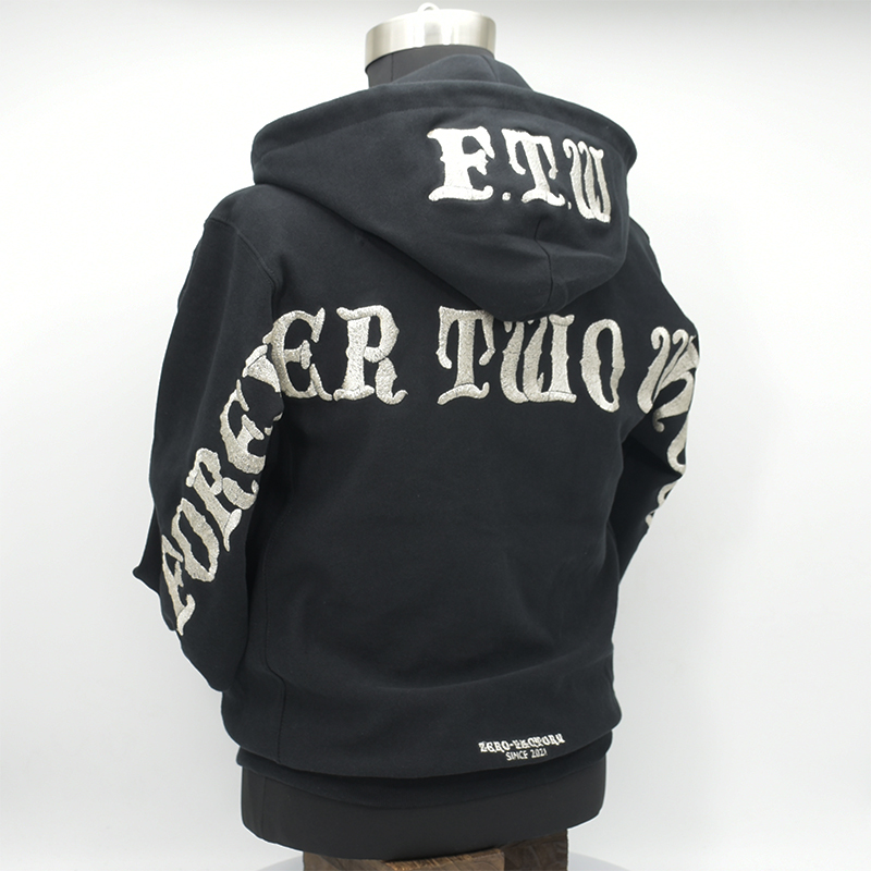 F.T.W　Flapping Big logo embroidery hoodie Parka画像