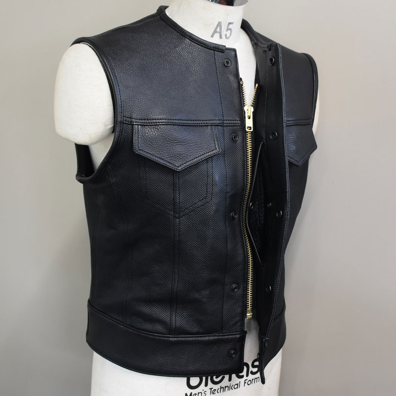 OUTLAW CLUB VEST 【Punching LEATHER】画像