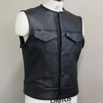 OUTLAW CLUB VEST 【Punching LEATHER】画像