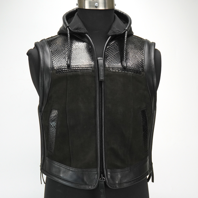 VALOR4 CLUB VEST 【Diamond Python】【Nubuck Punching】【LEATHER】の画像