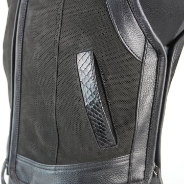 VALOR4 CLUB VEST 【Diamond Python】【Nubuck Punching】【LEATHER】の画像