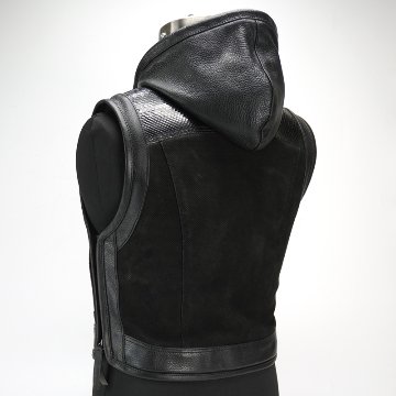 VALOR4 CLUB VEST 【Diamond Python】【Nubuck Punching】【LEATHER】の画像