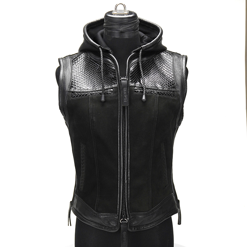 VALOR4 CLUB VEST 《Ladies》 【Diamond Python】【Nubuck Punching】【LEATHER】の画像