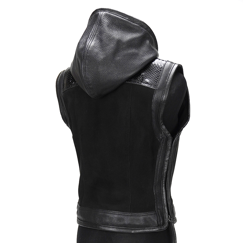 VALOR4 CLUB VEST 《Ladies》 【Diamond Python】【Nubuck Punching】【LEATHER】の画像