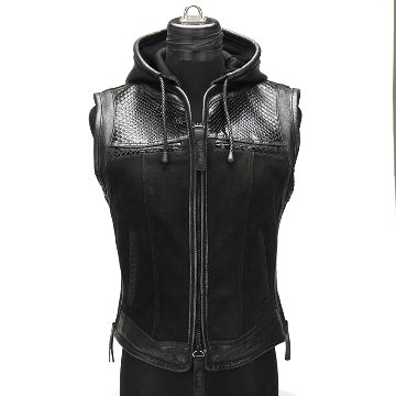 VALOR4 CLUB VEST 《Ladies》 【Diamond Python】【Nubuck Punching】【LEATHER】の画像