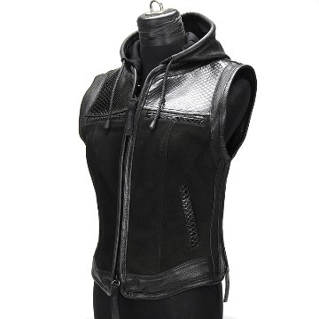 VALOR4 CLUB VEST 《Ladies》 【Diamond Python】【Nubuck Punching】【LEATHER】の画像