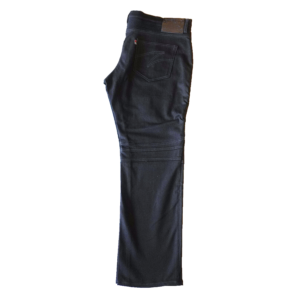 12.5oz Black Stretch Denim 【蛇腹】の画像