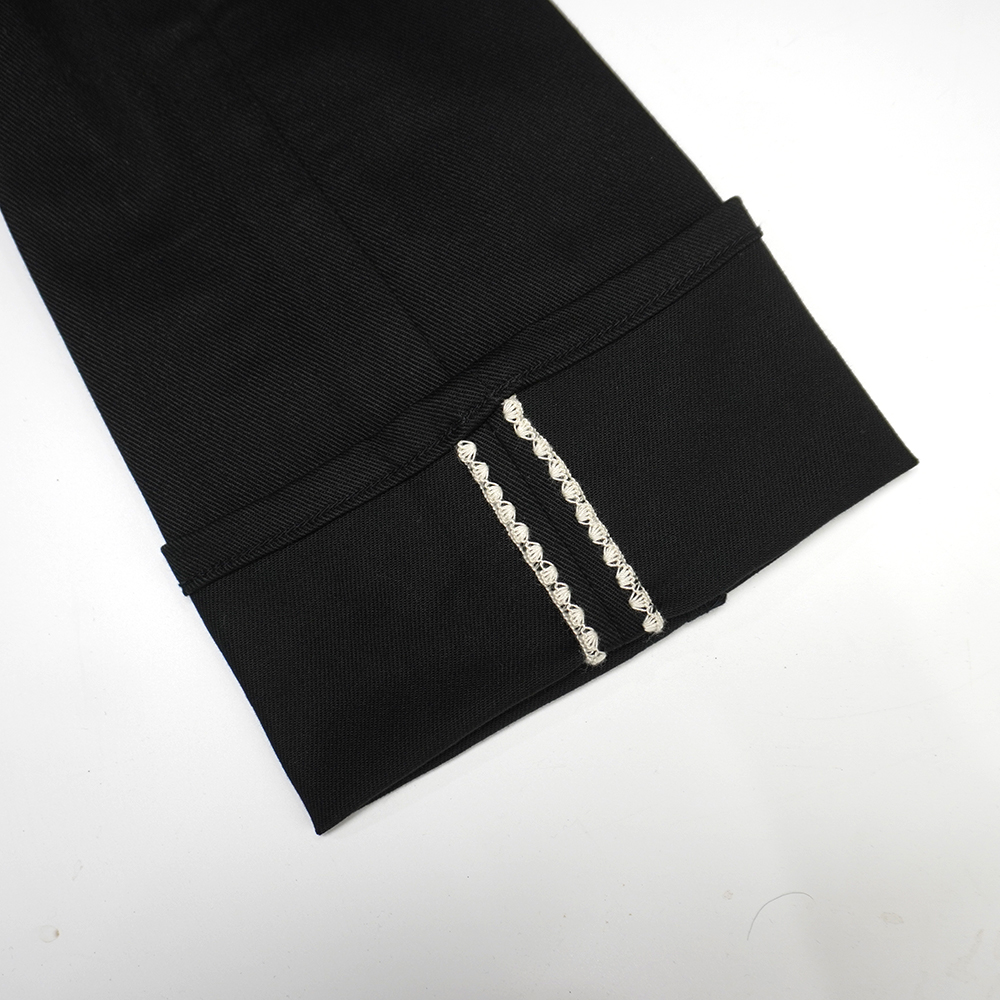 12.5oz Black Stretch Denim 【蛇腹】の画像