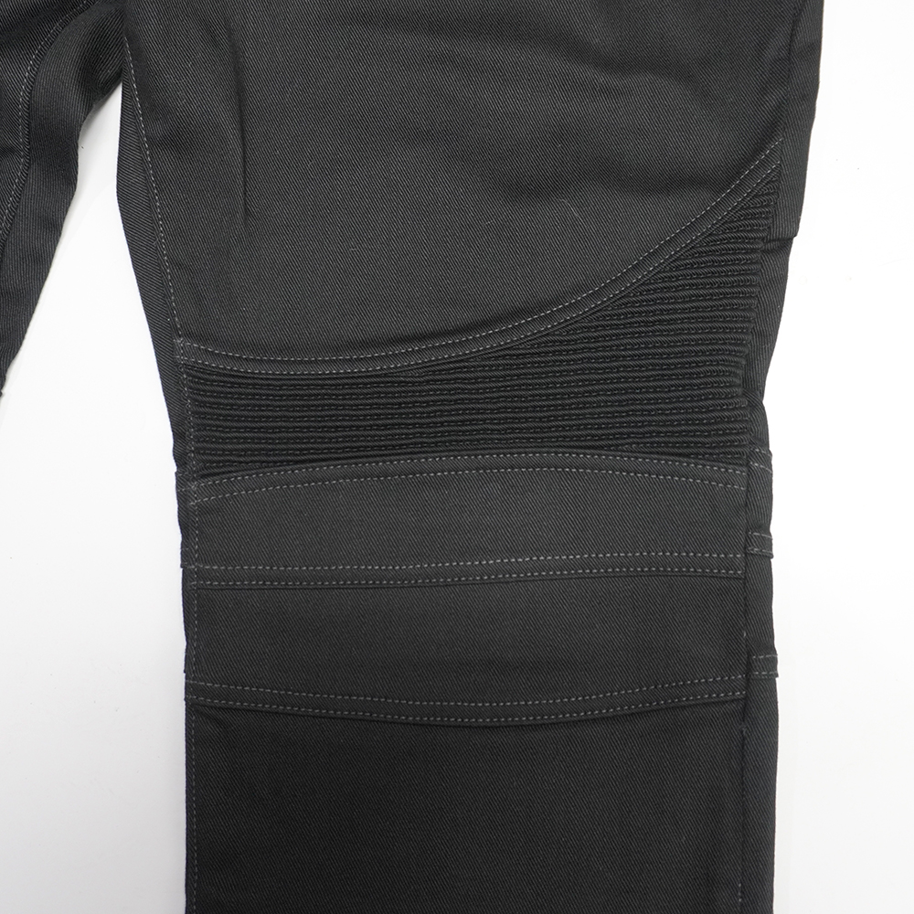 12.5oz Black Stretch Denim 【蛇腹】の画像