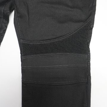 12.5oz Black Stretch Denim 【蛇腹】の画像