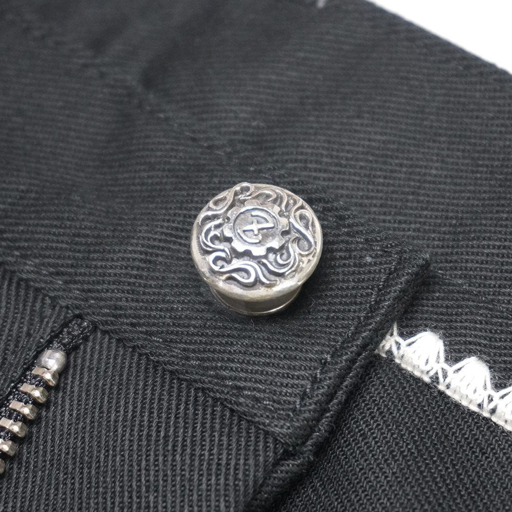 12.5oz Black Stretch Denim 《Ladies》 【蛇腹】の画像