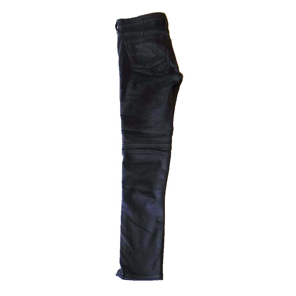 12.5oz Black Stretch Denim 《Ladies》 【蛇腹】の画像
