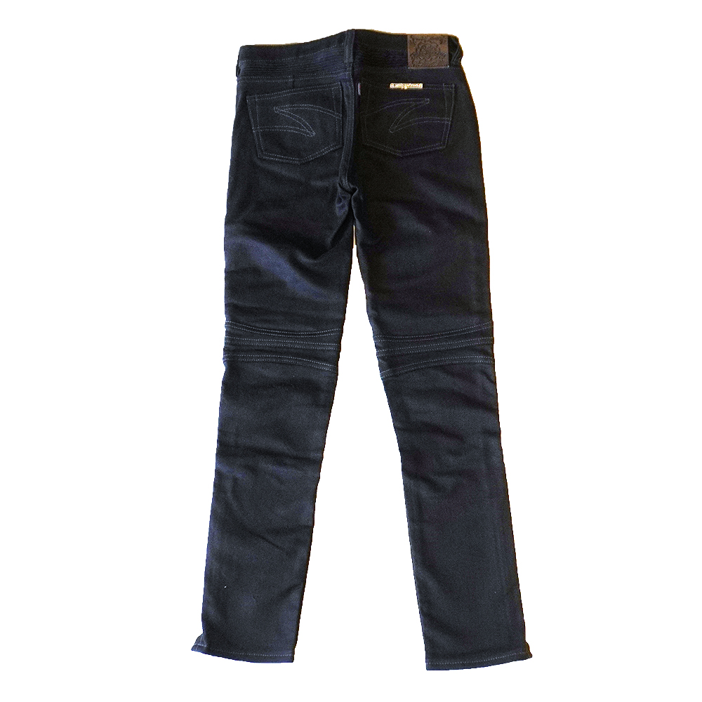 12.5oz Black Stretch Denim 《Ladies》 【蛇腹】の画像