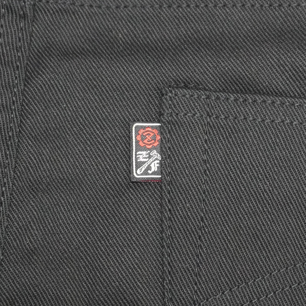 12.5oz Black Stretch Denim 《Ladies》 【蛇腹】の画像